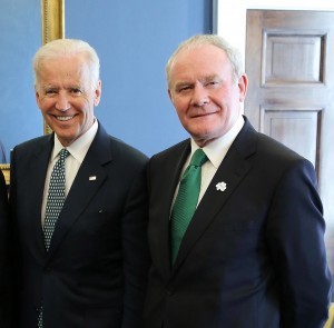 Deputy First Minister with US Vice President Joe Biden in the White House.