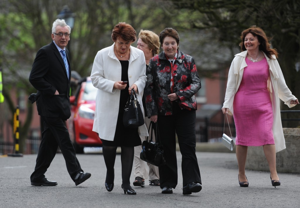 Guests arriving for today's ceremony.