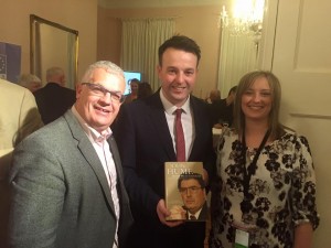 SDLP leader Colum Eastwood at the launch of a book of essays on John Hume